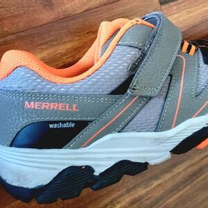 Merrell Kids' Trail Chasers in Gray and Orange, Washable, Sz.7